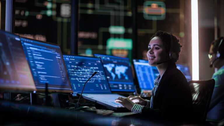 Multiethnic Female It Technical Support Specialist Talking With