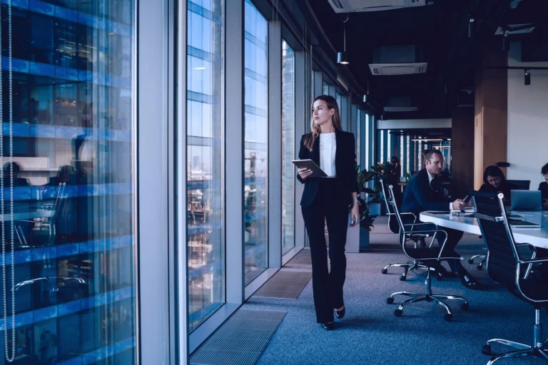 Business Professionals In Modern Office