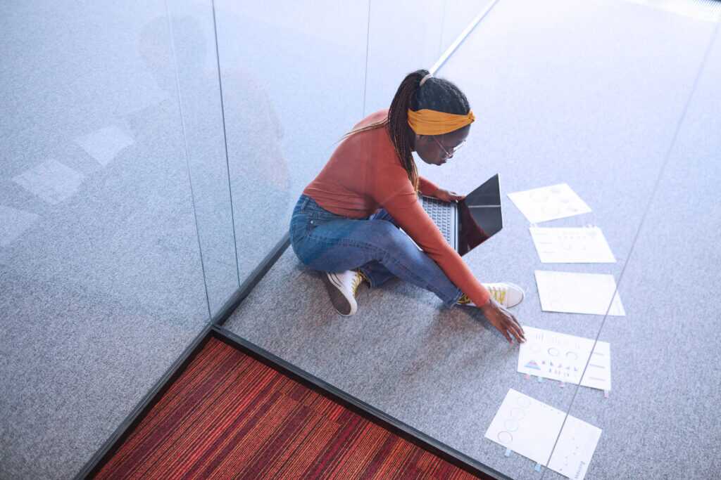 Woman Working With Documents
